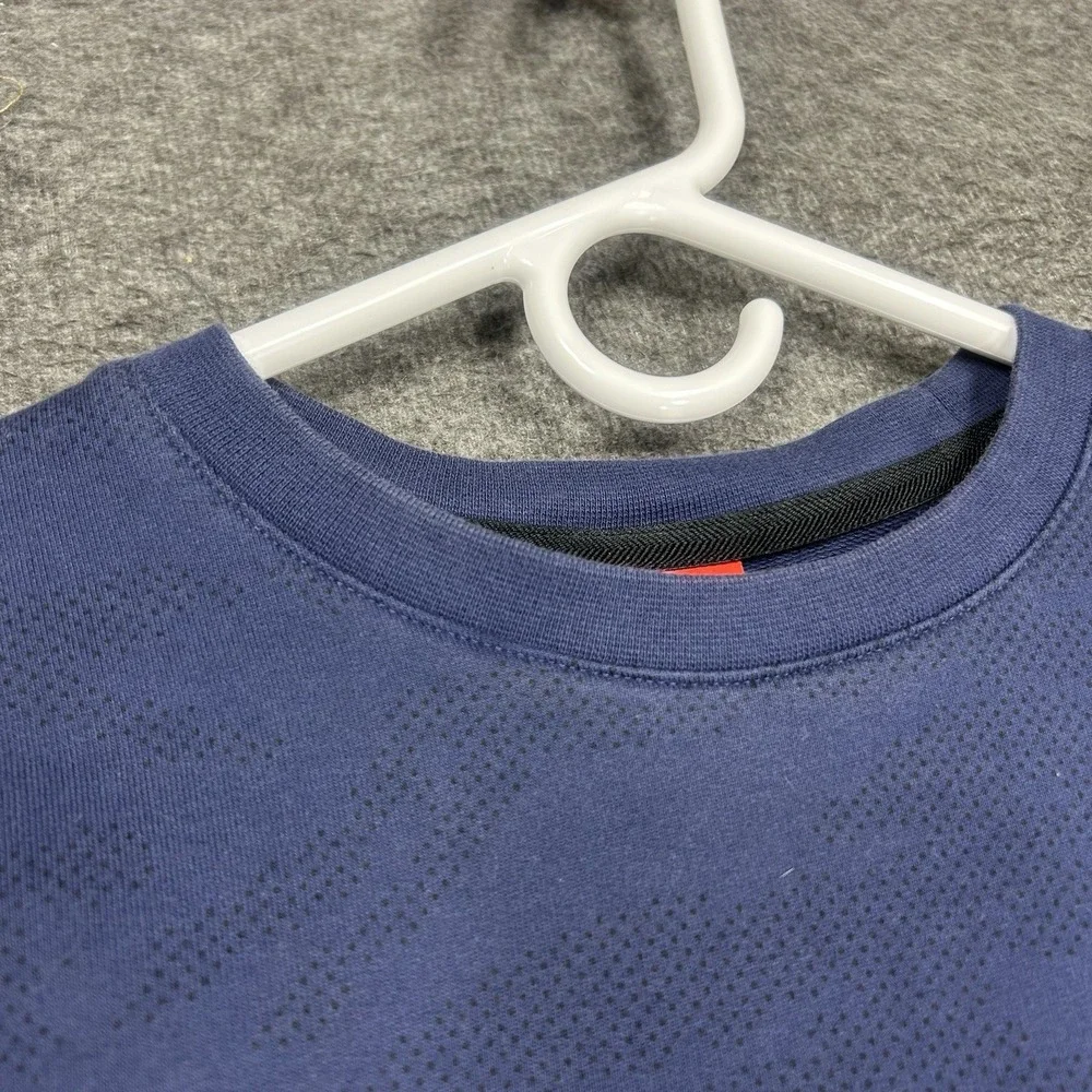 Nike Court Sweatshirt Mens‎ M Blue Fleece Crewneck Pullover Tennis 715242